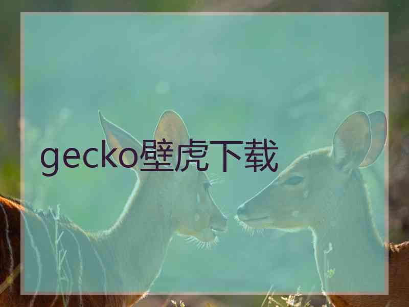 gecko壁虎下载