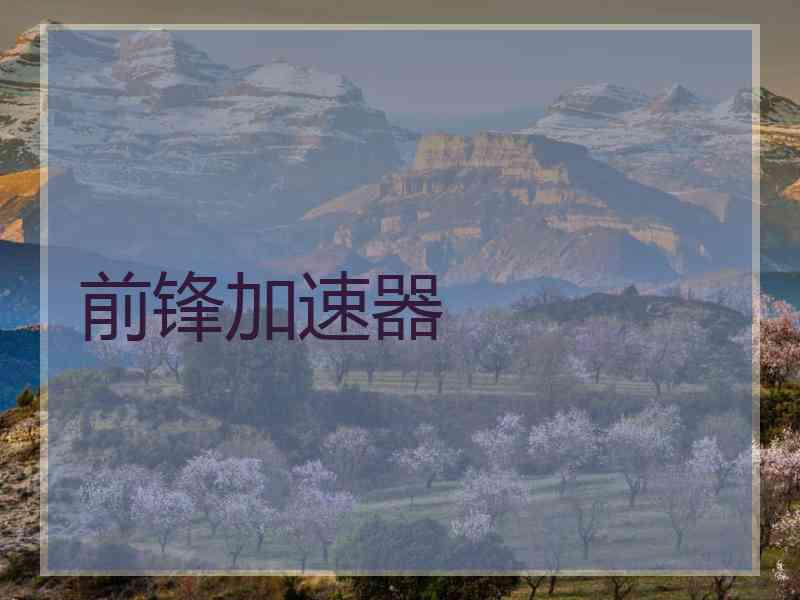 前锋加速器